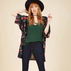 Mod Cloth Forest Green Strappy Tank Top